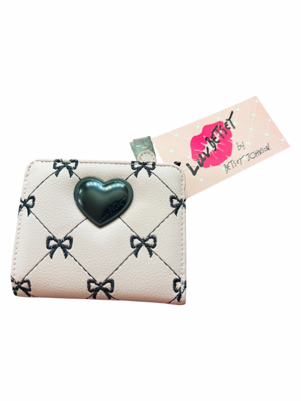 Luv Betsey by Betsey Johnson Pink Embroidered Bow Wallet